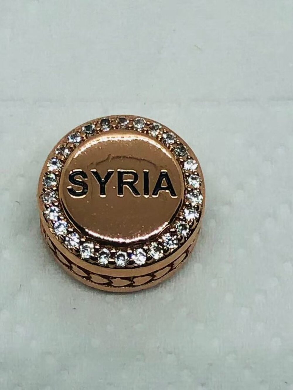 ✨ ✨Pandora Syria Exclusive Country Flag Colors Button Charm - Picture 2 of 3